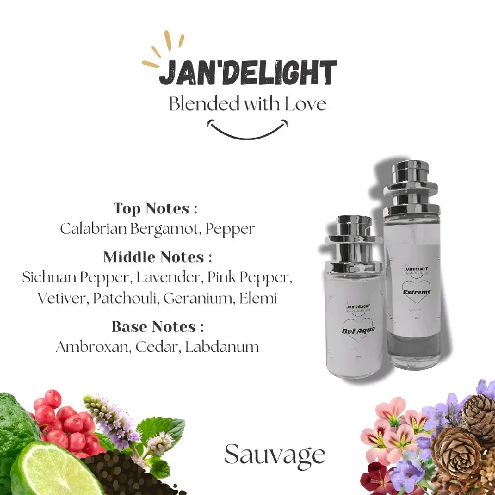 Jan'Delight : Sauvage Inspired For Man - Wangi Tahan Lama | Parfum, Parfume, Wewangian, Minyak Wangi