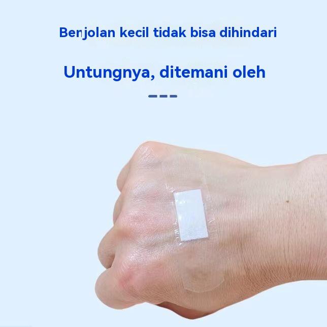 Plester tahan air transparan yang dapat bernapas tak terlihat plester anti-abrasi penutup kaki penutup bekas luka mandi stiker tahan air PU daya rekat tinggi-JT