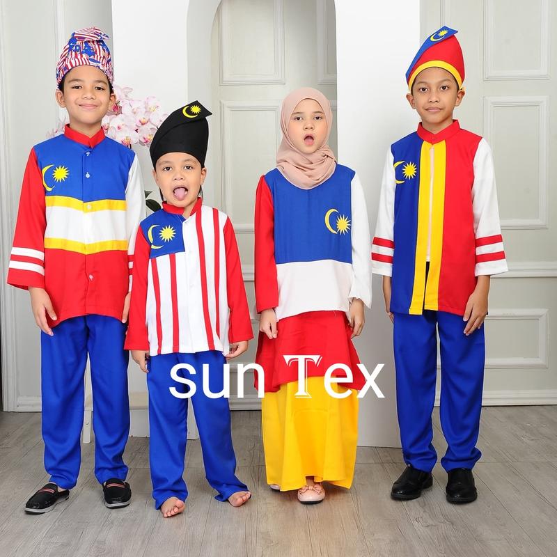 Merdeka Boy’s /Girl's (Como Crape premium) - TikTok Shop Malaysia
