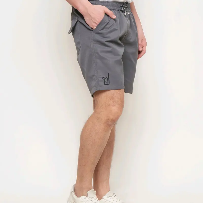 BOARDSORT / Celana Pendek Pria Dewasa / Celana Pendek Short Premium / Celana Pendek Cowom Santai / Katun / Celana Pendek / Bawahan Pria / celana pendek cowok / celana pendek pria / celana cargo Slim-fitting Gray 4