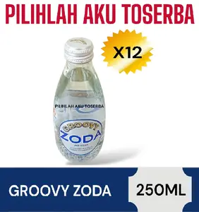 Groovy Zoda Air Soda ( Soda Water ) 250 ml - ( HARGA 12 BOTOL )
