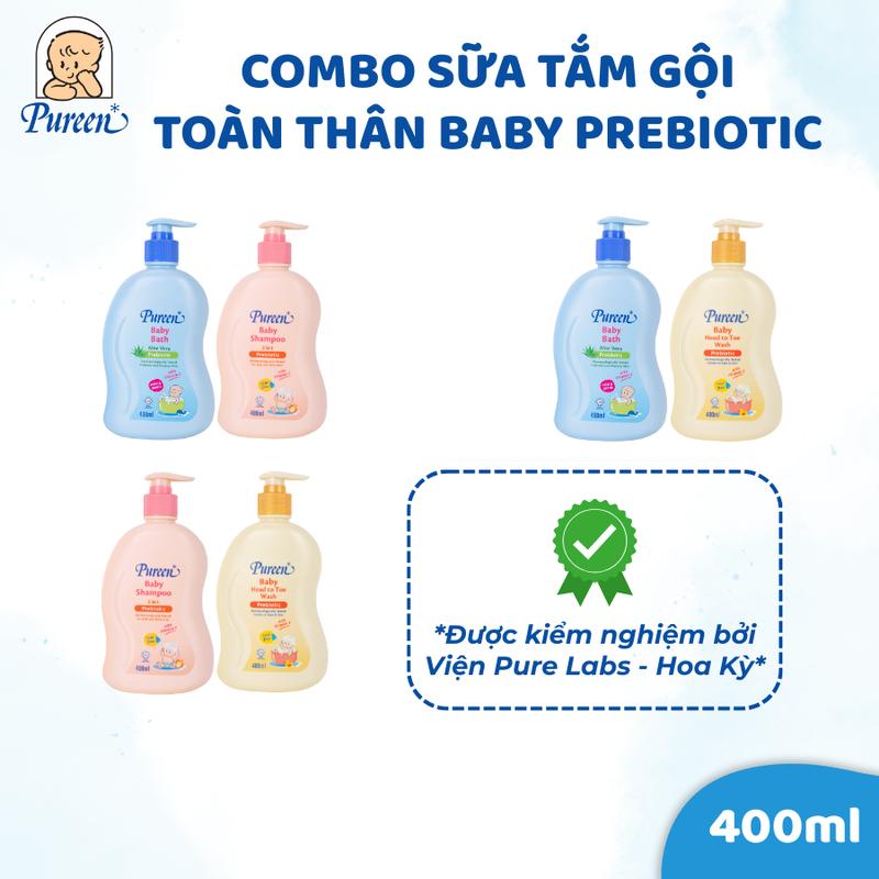 Sữa tắm gội toàn thân Baby và Kids Prebiotic 400ml