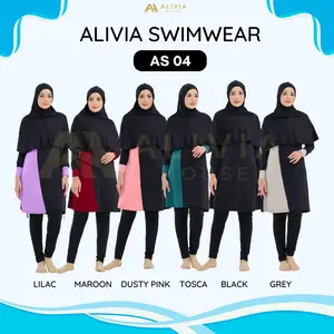 Alivia House - Alivia Swimwear AS04 Swimwear Muslimah Syar'i Baju Renang Wanita Muslimah Best Seller