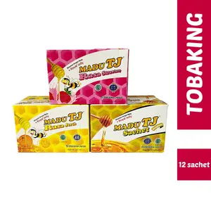 Madu TJ Sachet Original Jeruk Strawberry Box isi 12 Honey