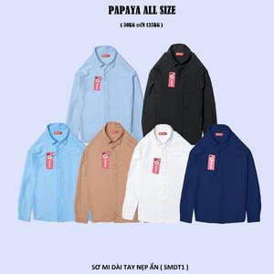 [Có Bigsize] Áo sơ mi nẹp ẩn dài tay nam lụa nến mịn chống nhăn luxury. SMDT1