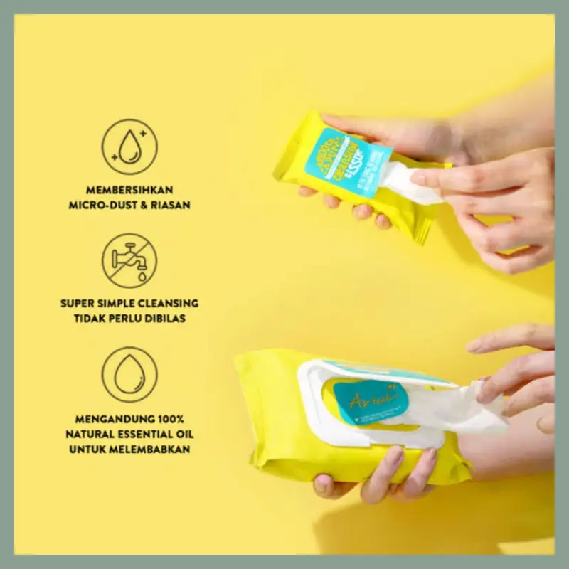 *Luceatstore* FREE BUBBLE WRAP Ariul The Perfect Refresh Your Day Facial Cleanser Series Original BPOM | Perawatan Wajah Cleansing Tissue Lip And Eye Remover Pad | By Ariul 1