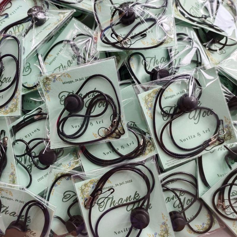 TALI MASKER HITAM 2IN1 UNISEX STRAPMASK MURAH 2