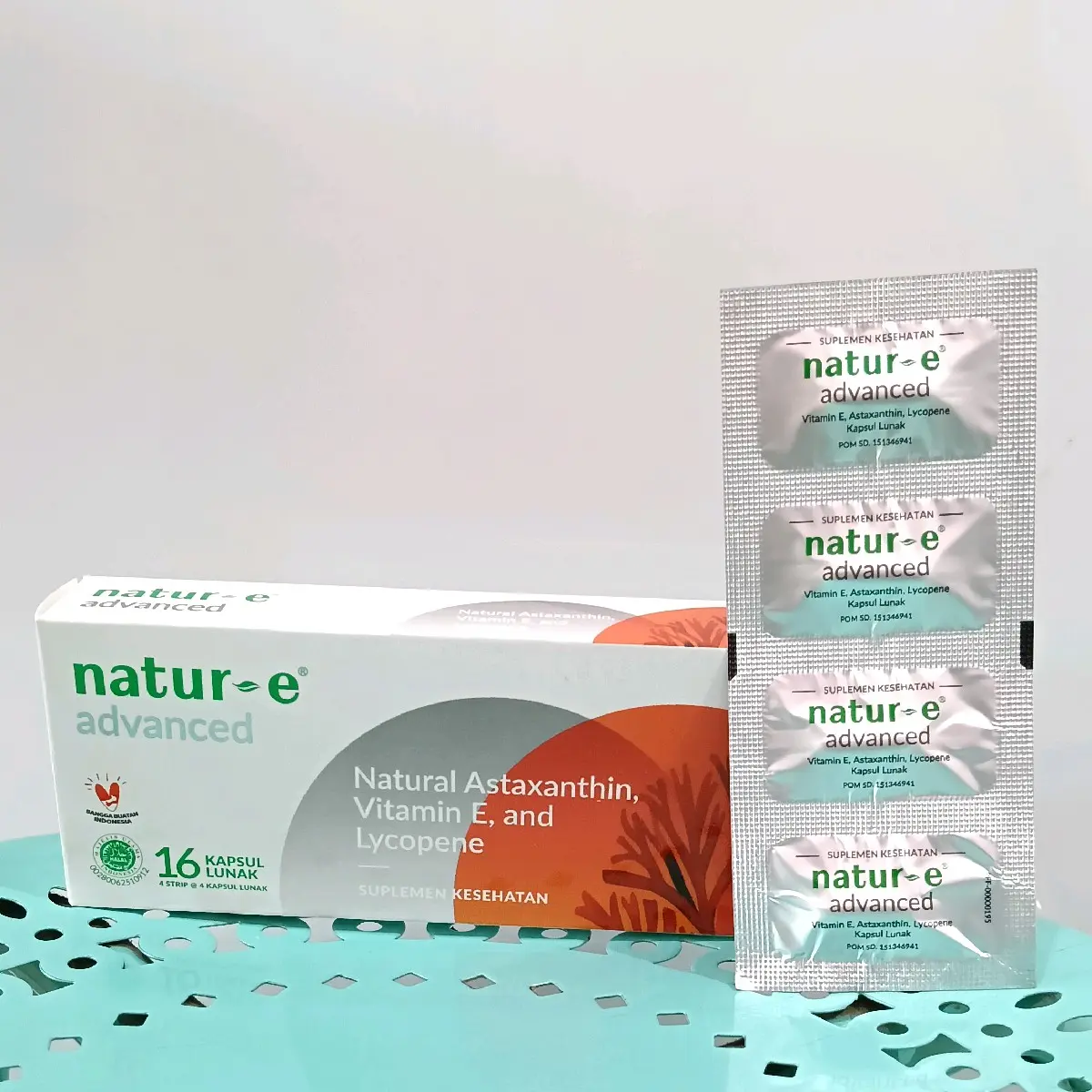 Natur E advanced kapsul suplemen kulit kecantikan (1 lembar 4kapsul)