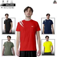 Gambar Milano OXI Baju Olahraga Premium Dewasa Kaos Fitnes Gym Jersey Running Polos Sport - MILANO OXI-PUTIH, M dari Dongasport Kota Tangerang Selatan 1 Tokopedia