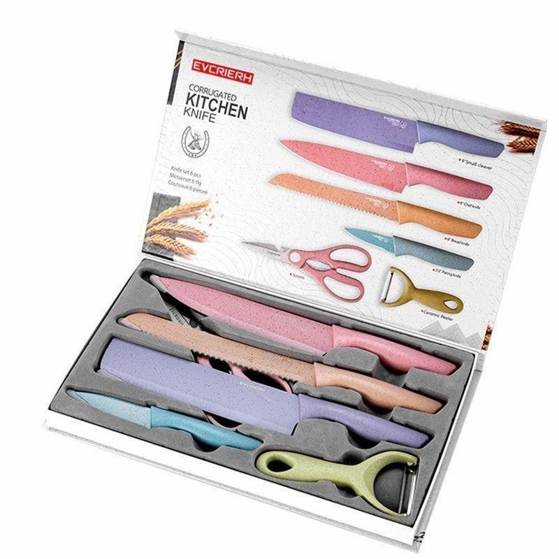 Pisau Jerami Gandum Multifungsi - Pisau Set 6in1 - Kitchen Snife Stainless Gandum 7