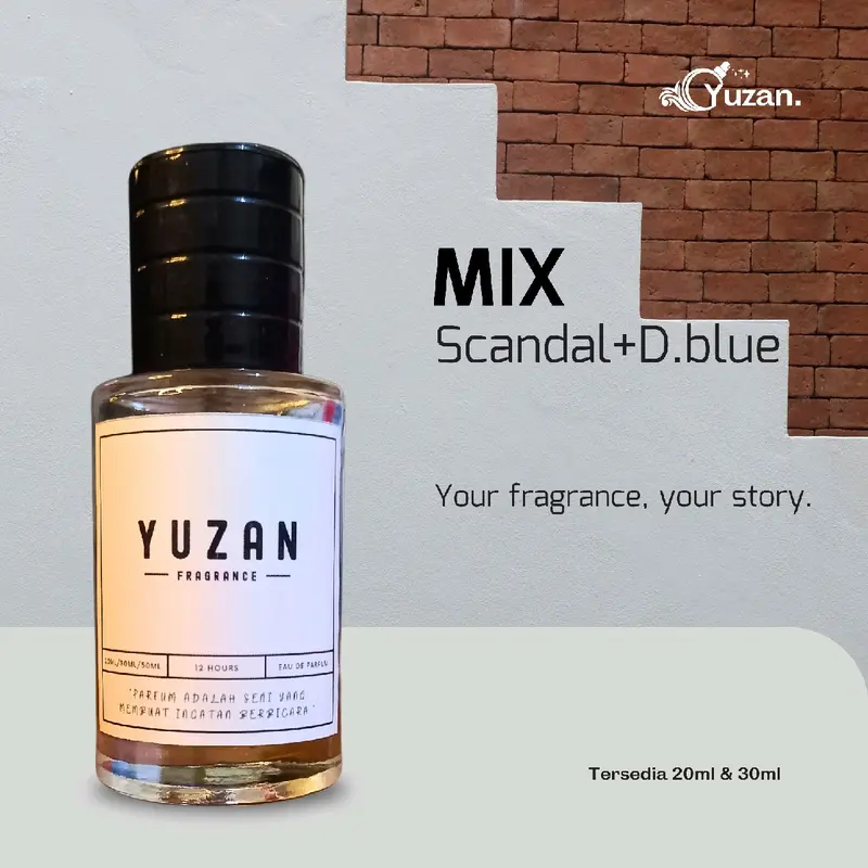 Mix Parfum Pria Wanita Seger tahan lama | Parfum Mix Uniseks mewah | YUZAN | 2