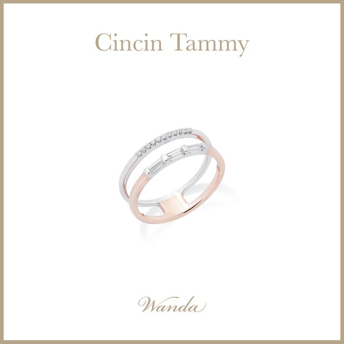 Gambar Cincin Berlian Wanda - Tammy - Ring - Two tone dari Wanda House Of Jewels Kota Administrasi Jakarta Pusat Tokopedia