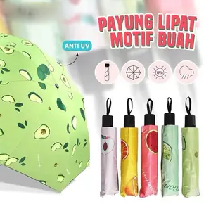 Payung Lipat Motif Buah Anti UV dengan Desain Unik dan Tahan Cuaca