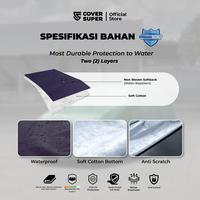 Gambar CoverSuper Cover Mobil Custome P-SOFT 2 Layers Car Bahan Non-Woven Peva Lembut & Ketahanan Air Level 4 untuk Alphard Voxy Vellfire Custom Presisi dengan Hot Seamseal & Tali Elastis - HITAM dari COVERSUPER INDONESIA Kab. Bantul 4 Tokopedia