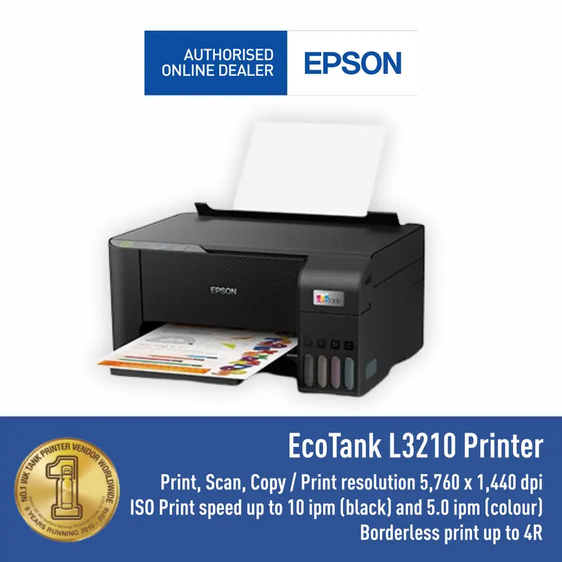 Printer EPSON L3210 L-3210 L 3210 Pengganti L3110 Print Scan Copy Garansi Resmi 4