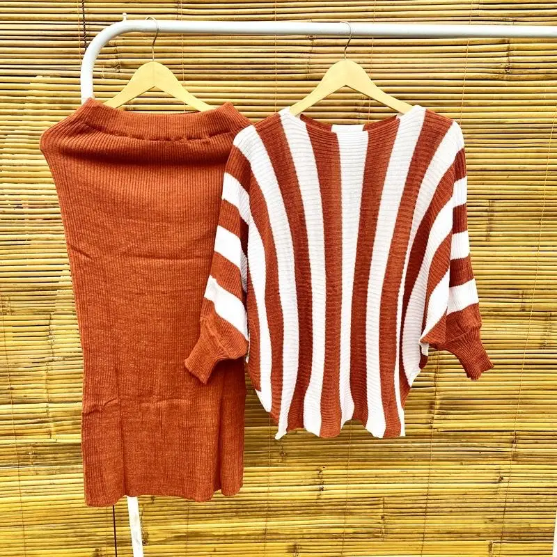 Alesha - STELAN RAJUT BATWING / RAJUT KELALAWAR SALUR PANJANG TEBAL 4