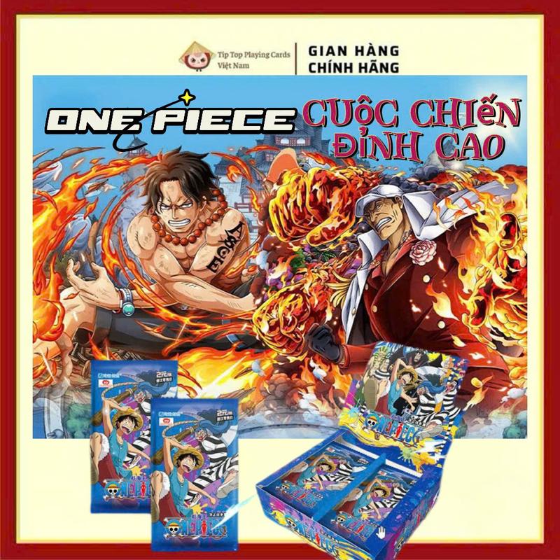  Tip Top Card Game Việt Nam Phiên bản ONE PIECE - CUỘC CHIẾN ĐỈNH CAO | Thẻ Bài Vàng Đặc Biệt | Chất Liệu Giấy | Chính Hãng | Dễ Thương - Lấp Lánh - Sang Trọng | Đồ Chơi Sưu Tầm 