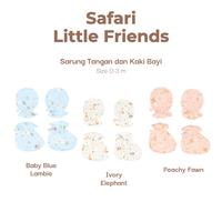 Gambar NARY - Mitten & Booties - Sarung Tangan Dan Sarung Kaki Bayi (1 Pack) - Safari Little Friends - Baby Blue Lambie dari Nary Baby Wear Kota Bandung 1 Tokopedia