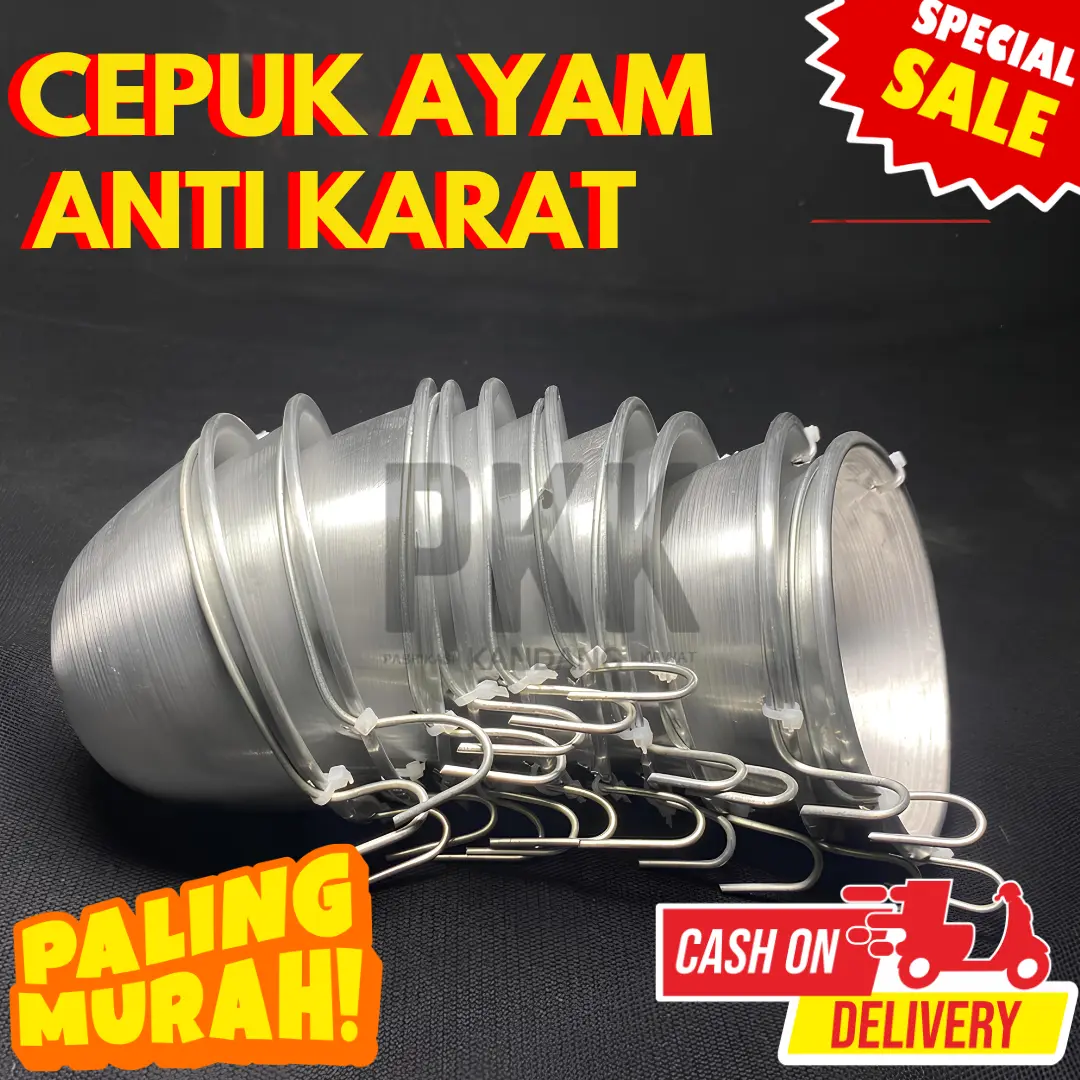 Cepuk Pakan Ayam Galvanis Anti Karat Terbaik Berkualitas
