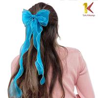 Gambar [COD] SK C344 Jepit Rambut Korea Pita Untuk Wanita Ikat Rambut Pita Panjang ala Korea Jepitan Rambut Anak Perempuan - OREN dari satukeluargaid Kab. Tangerang 5 Tokopedia