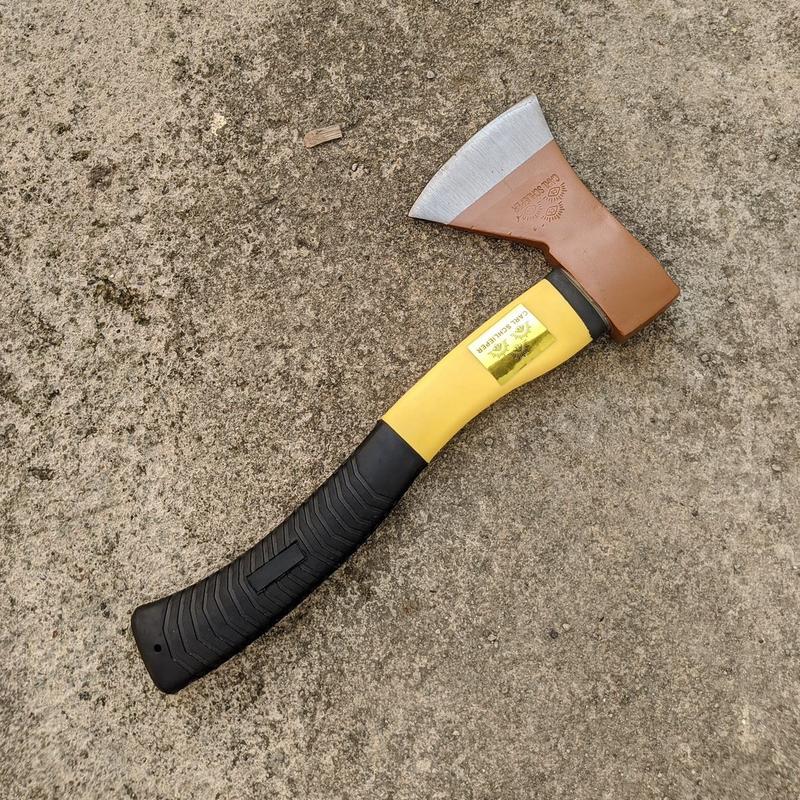 Kapak Belah Kayu Kampak CARL SCHLIEPER Gagang Fiber Lapis Karet 600 Gr Cap Mata Anti Karat Tajam Baja Berkualitas 0
