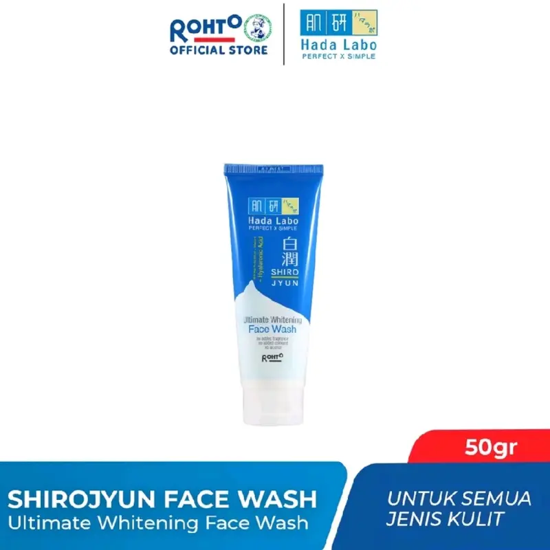 Hada Labo Shirojyun Ultimate Whitening Face Wash - Sabun Cuci Muka Membersihkan Wajah 1