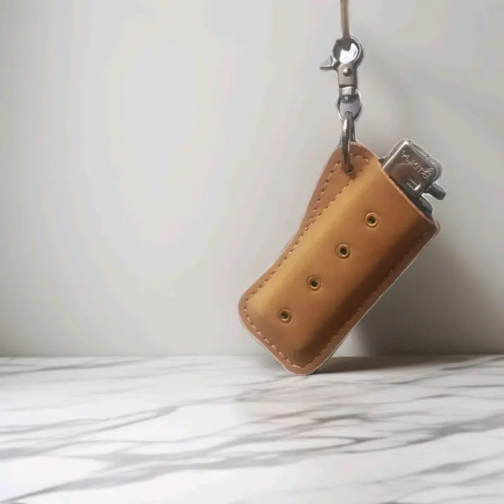 gantungan kunci kulit asli ragam aksesoris keychain Elegan 7