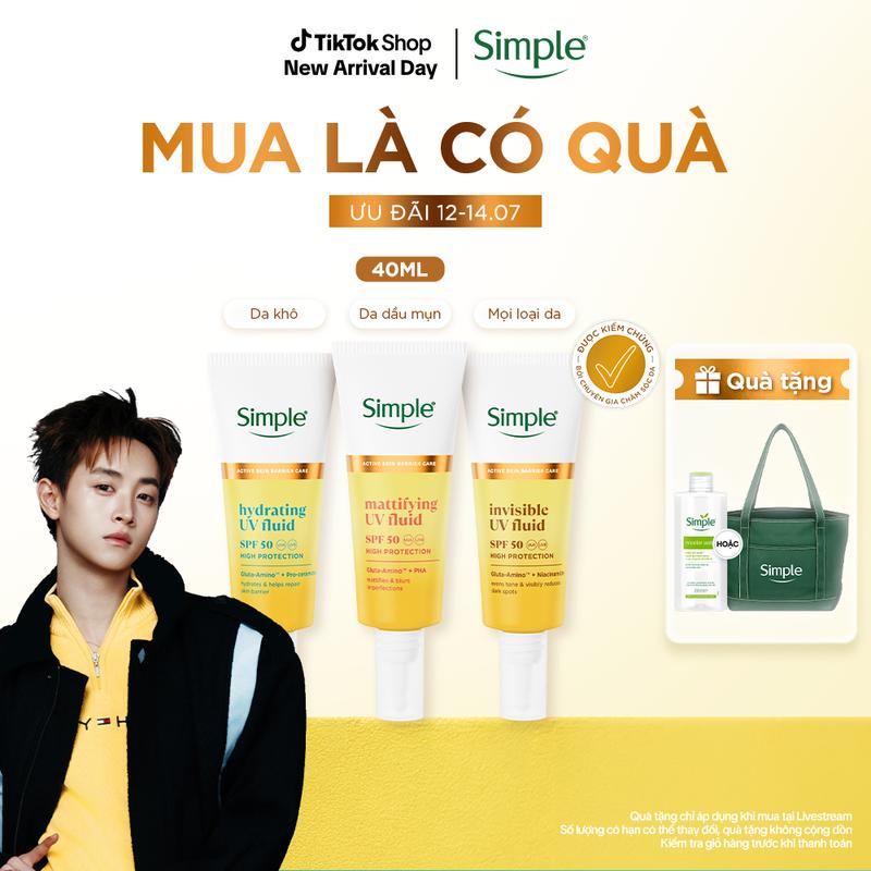 [1] Sữa chống nắng Simple UV Fluid mỏng nhẹ tàng hình 40ml