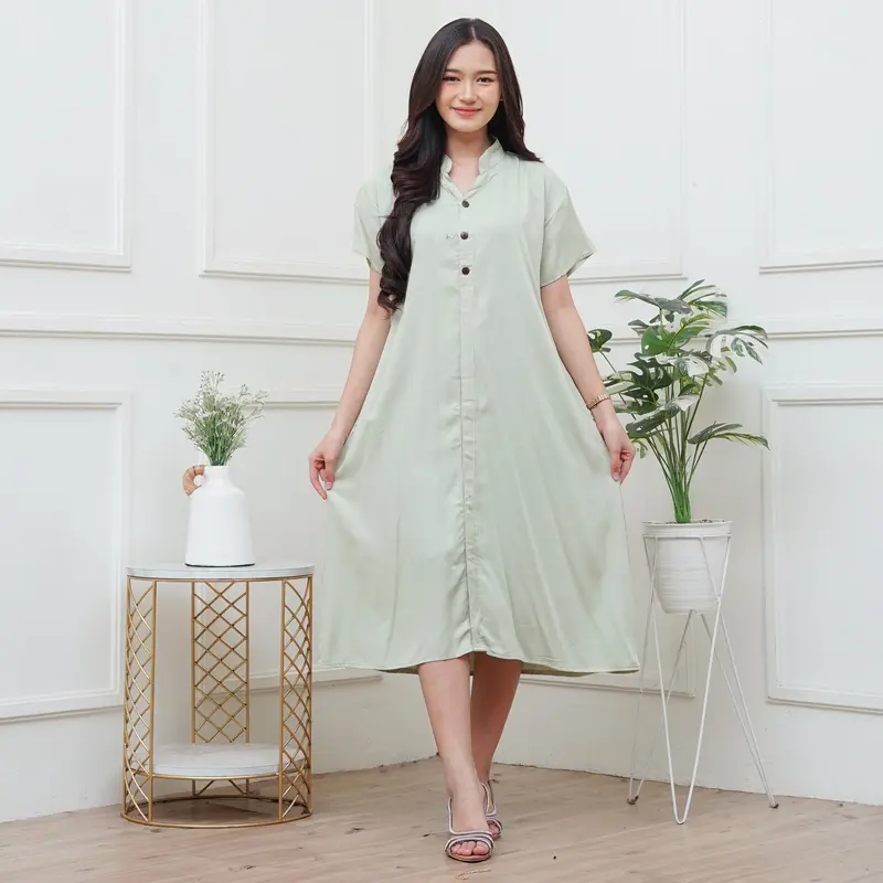 Daster Polos Rayon Twill Premium Dater Virall HomeDress Jumbo Terbaru 5