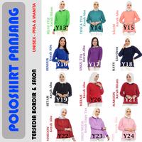 Gambar Kaos Polo Seragam Panjang Unisex Sage Polos / Kaos Kerah / Poloshirt / Polo Shirt Panjang Bordir Sablon Logo Cewek Cowok - Sage polos, S dari Pabrik Kaos Kota Administrasi Jakarta Barat 5 Tokopedia