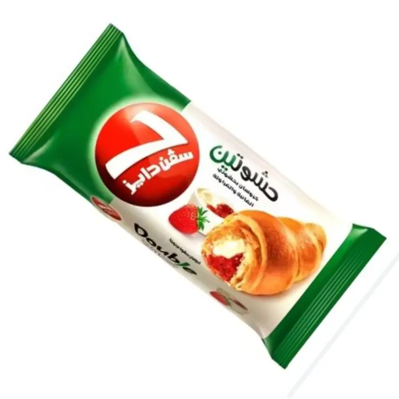 Roti 7 days Bread Croissant  Chocolate & Strawberry roti 7Days Bakery Products Almarai Rasa Cokelat Dan Stoberi Asli Arab Saudi 4