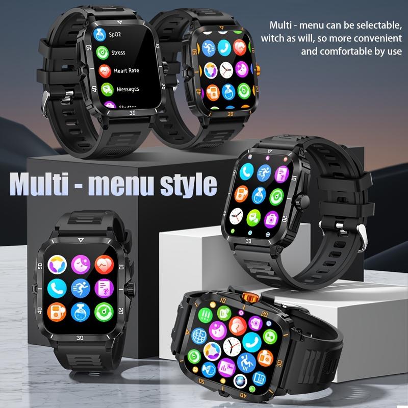 Senbono SmartWatch New Outdoor Sports Smart Watch For Men 1.96 Screen Blood Oxygen BT Call 430 MAH Battery Waterproof Smartwatch Man Reloj Hombre 6