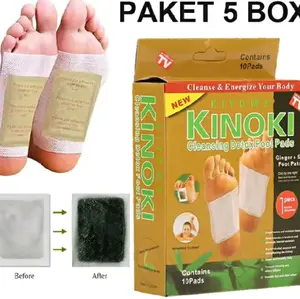 Paket 5 Box Koyo Kinoki Gold Isi 25 pasang atau 50 pads Detok Alami Tubuh Foot Patch Kaki