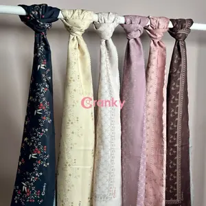 LIMITED 125x125 hijab voal segi empat motif sublim kerudung persegi crankypicks