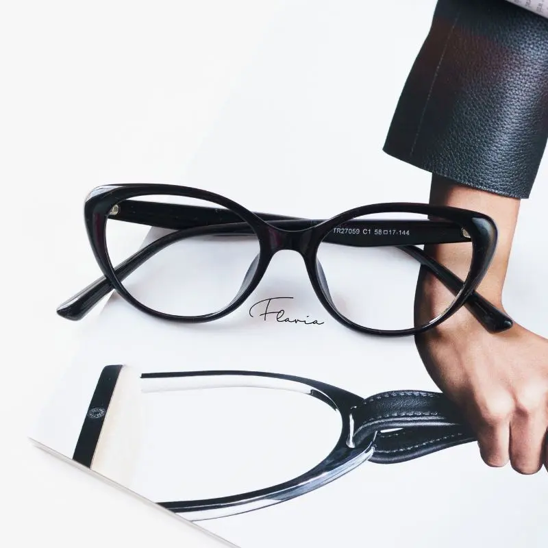 Flavia Eyewear Frame Kacamata Sadie Cat Eye Lensa Blueray Antiradiasi 4