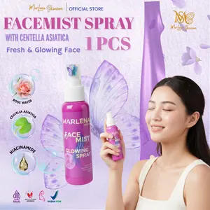 Marlena Centella asiatica Brightening Face Mist | Kulit Glowing Cerah Skin Barrier membaik kulit kenyal lembab ( 1 pcs )