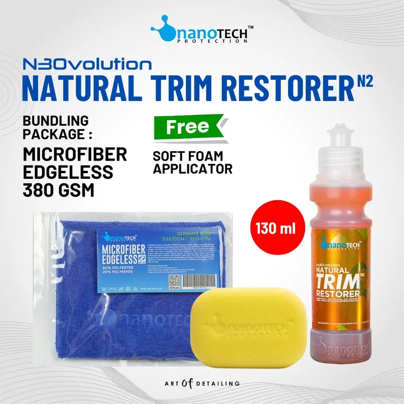 NATURAL TRIM RESTORER N3OVOLUTION - nanoTECH PROTECTION - RESTORASI BODY PLASTIK KASAR - BACK TO BLACK PERMANENT - PENGHITAM BODY PLASTIK KASAR MOTOR MOBIL - PENGHITAM DASHBOARD - TRIM COATING NANO CERAMIC Car Paint 0