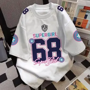 S-XXXXXL (6XL) KAOS BIG SIZE KOREAN STYLE BAJU ATASAN WANITA SUPERGIRL 68 OVERSIZE JUMBO XXL XXXL XXXXL XXXXXL JUMBO COTTON COMBAD 24s Simple Nyaman