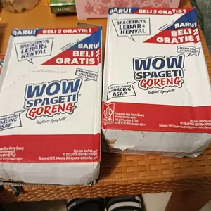 Wow Spaghetti Goreng isi 12 pcs - Makanan Cepat Saji Baru & Lebar Kenyal untuk Camilan atau Makanan Cepat Saji - Food