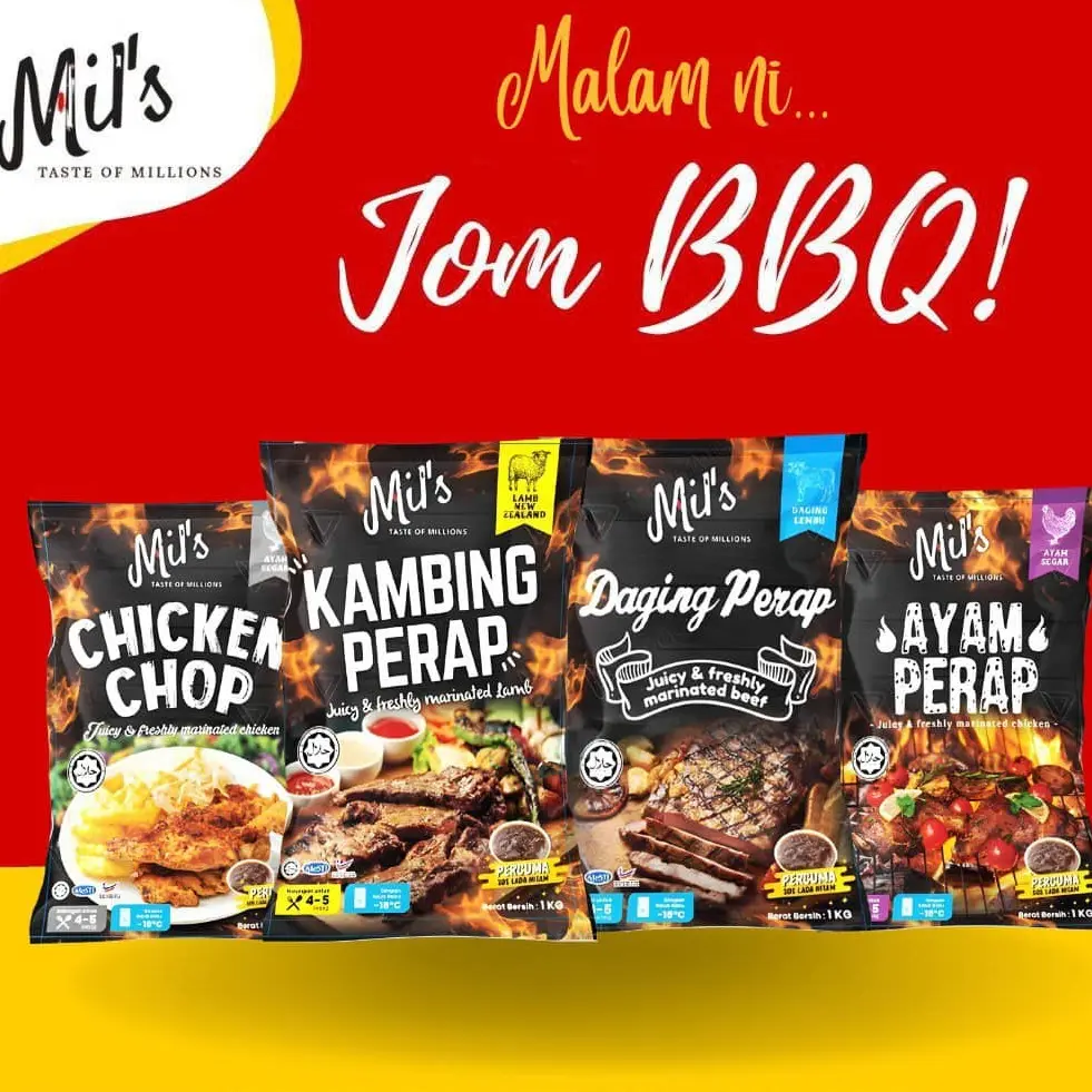 Mils FULL SET BERBEKU - Citarasa Hotel - Western Food, Instant Food, Frozen Food KAMBING DAGING AYAM DAN CHICKEN CHOP