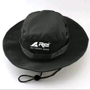 Topi Rimba Outdoor Polos Sablon DTF Rei