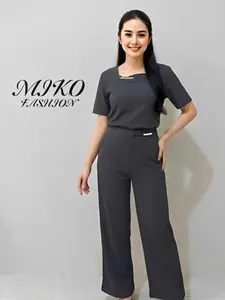 MIKOFASHION - SETELAN ONE SET WANITA MOTIF TALI MUTIARA - SET KEKINIAN BISA UNTUK PIYAMA DAN FASHION - LIMITED EDITION SET