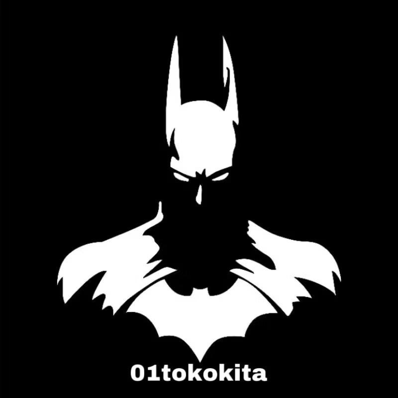 ￼STICKER CUTTING SUPERHERO BATMAN SILUET CUTTING STIKER HELM MOTOR MOBIL GROSIR Motorcycle 1