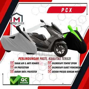 Motocover Cover Motor PCX Premium Waterproof Karet Pengencang Bahan 100% Polyester Perlindungan Tahan Air untuk Motor PCX Motorcycle sarung