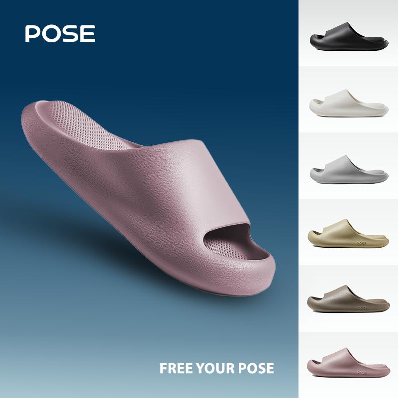  【Dép thư giãn 【Up to size 49 huynhanhreview x POSE Cloud Bounce DéP  Slipper Đế Bằng Chống trượt Chống ồn Đàn hồi Giảm chấn Tiện lợi Trong nhà Phòng tắm Nam nữ Cặp đôi Đồ gia dụng Đồ gia dụng Nhiều màu Sản phẩm bán chạy P15819S P68101 