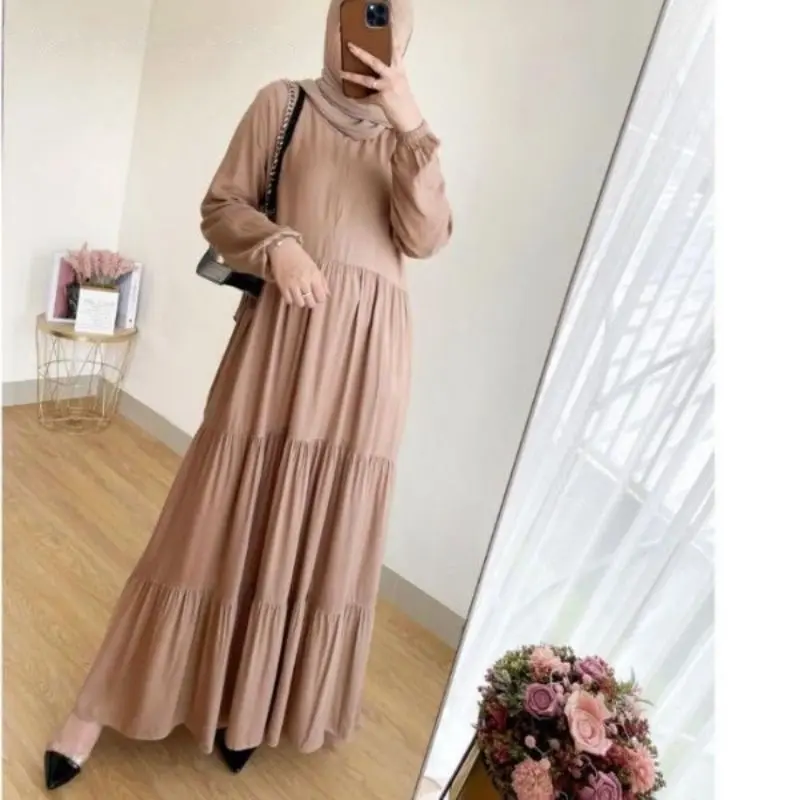 Baju Gamis Jumbo Xxxl XxL XL Ld 120/110/130 Dress Big Size Model Terbaru Lebaran