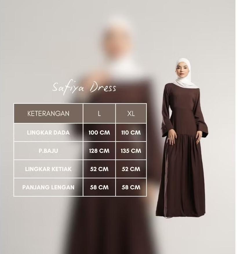 [READY] ORVEA Long Dress Muslimah Safiya Linen Premium | Longsleeve Maxi Dress Wanita Lengan Panjang Elegant Minimalis