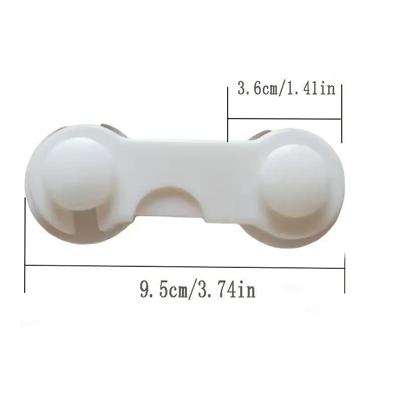 Safety Refrigerator Cabinet Lock, Window Closet Wardrobe Safety Lock,Cabinet Door Locks with Adhesive for Drawer Cupboards Fridge Closet and Pantry 1
