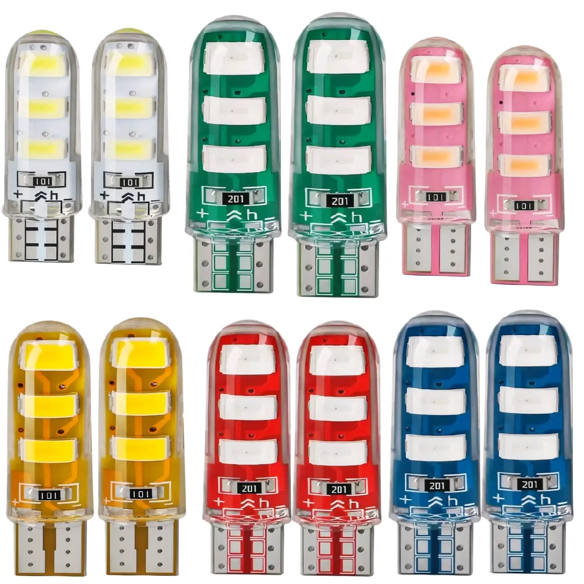 Sepasang Lampu T10 Jely Sen Senja Kota Kota Motor Mobil DC 12V - Motorcycle car Kendaraan