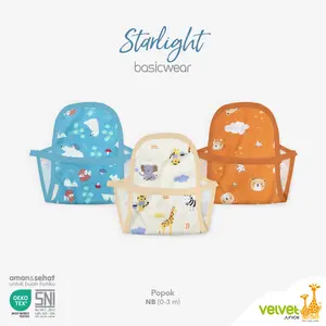[[ TERBARU ]] ISI 3PCS_POPOK Bayi Velvet Junior | Popok Kain Bagus | Popok Tali | NewBorn .